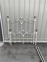 Iron Bed with Brass Trim