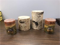 Birch Bark Pillar Candles 2 are New