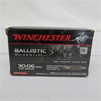 Ammo-30-06 Winchester Ballistic Silvertip 150gr