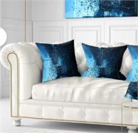 Fractal 3D Paint Splash Throw Pillow Set of 2