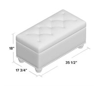 Mccroskey 35.5" Tufted Rectangle Storage Ottoman