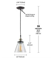 Globe Electric 64750 Jackson 1-Light Pendant