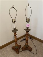 2x Vintage Lamps