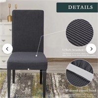 Aliku Box Cushion Dining Chair Slipcover(Set of 2)