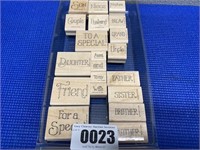 Assorted Family & Friends Rubber Stamps
