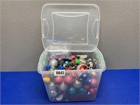 Tote of Christmas Ornaments