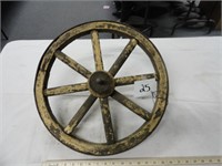 Vintage Wood and Metal Wheel