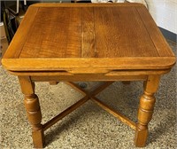 OAK TABLE OPENS UP WITH 4 OAK CHAIRS PICK UP ONLY