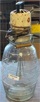 GEM DANDY ELECTRIC GLASS CHURN 23" TALL / NO SHIP