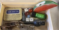 JUNK DRAWER LOT  / MARBLES / COLLECTIBLES /SHIPS