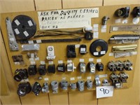 Vintage Hardware Display w/contents