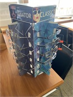 19 pairs of  reading glass on cardboard display
