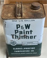 P&W PAINT THINNER CAN 6"X4"X10"