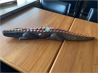 27" Wood Alligator carving