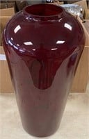17" TALL RUBY RED VASE / NO SHIPPING PICK UP ONLY
