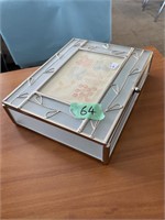 Picture storage container - glass & metal