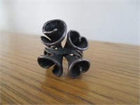 Dark metal ring - size 6 1/2