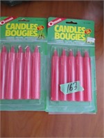 10 6" red candles