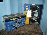 Powerfist paint spray gun & drill, doctor