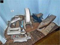 4 Hack Saws, Small Vice, Small Anvil , Wet Stone