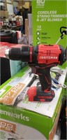 Craftsman cordless drill with bag no charger,  no