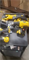 DeWalt tool set with battery chargers and