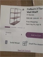 Colburn 3 tier wall shelf