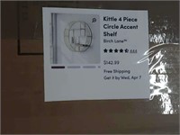 Kittle 4 pc circle accent shelf