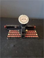 Antique toy dial typewriter