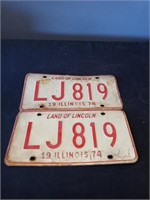 1974 license plate