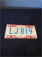 Bicentennial license plate