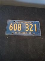 1960 license plate