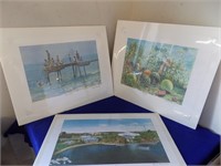 3 x Unframed Signed/ Numbered Prints See Pics
