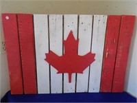 Canada Flag Handcrafted Sign 36" x 24"