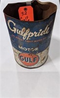 Gulf Motor Oil Can