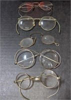 5 Pairs of  Vintage Glasses