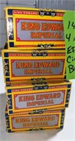 4 King Edward Cigar Boxes