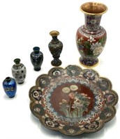 Lot of Mostly Asian Cloisonne Pieces.
