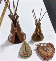 Indian Teepees and Doll
