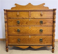 IMPRESSIVE 1820’S NB MADE SHERITAN DRESSER