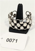 Sterling Silver Cuff Bracelet 49.5g