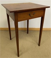 LOVELY 1820’S SOLID CHERRY 1 DRAWER STAND