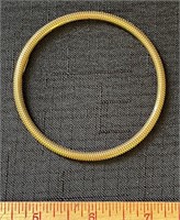 BEAUTIFUL 22K GOLD REEDED BANGLE - 15.6G