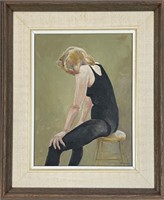 LOVELY MARJORY DONALDSON SIGNED PAINTING - NUDE
