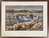 BEAUTIFUL RAY BULTER SIGNED WATERCOLOR