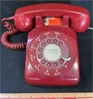 FABULOUS RED VINTAGE ROTARY PHONE