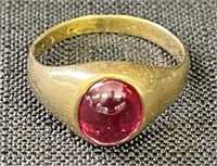 GREAT 10K GOLD RING WITH STONE