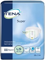TENA Super Adult Incontinence Briefs, LARGE, 56ct