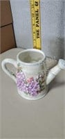 6 in decorative porcelain watering can planter