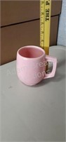 Vintage McCoy Pottery USA pink coffee mug